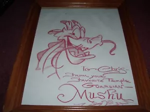 MUSHU MULAN DRAWING BY DISNEY ARTIST/HISTORIAN STACIA MARTIN - Picture 1 of 3
