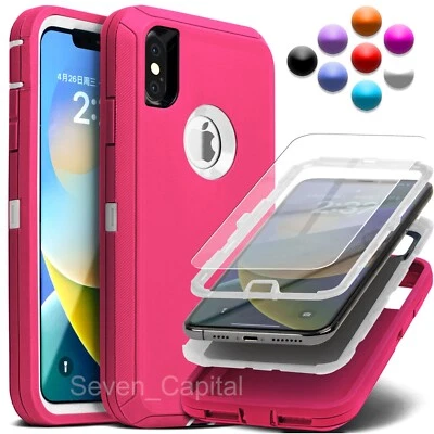 For Apple iPhone X XR XS Max 10 Shockproof Protective Rugged Hard Cover Case - Image 1 of 4