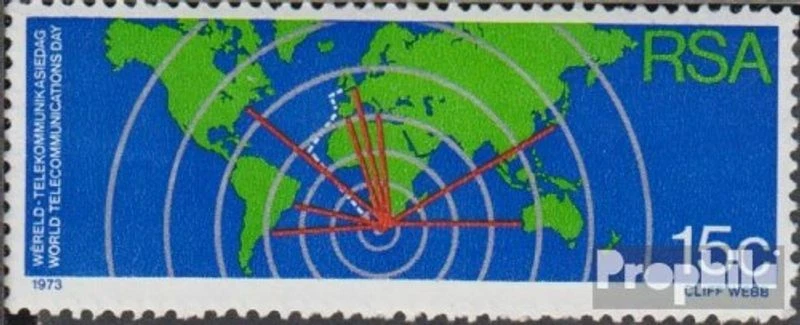 Sudáfrica 427X sin marca de agua como nuevo/MNH 1973 Día Mundial de las Telecomunicaciones Foto 1 de 1