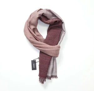 $143 NEW DIESEL Scarf in Red Length 83" x Width 30" Cotton/Wool Made in Italy - Picture 1 of 11