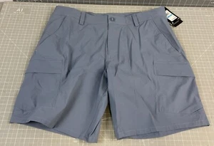 Under Armour Mens Fish Hunter 2.0 Cargo Shorts Sz. 36 UPF 50+ Lightweight Gray - Picture 1 of 8
