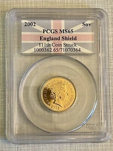 Great Britain 2002 Sovereign with Seal Reverse Gold PCGS MS65 Sku# 524 - Picture 1 of 2