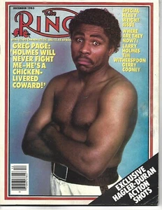 DICIEMBRE 1983 REVISTA DE BOXEO THE RING GREG PAGE MARVIN HAGLER ROBERTO DURAN - Imagen 1 de 1