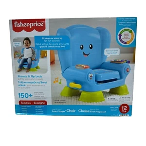 Fisher-Price Laugh and Learn Smart Stages Chair, Blue Toddlers Toys Educational - Picture 1 of 16