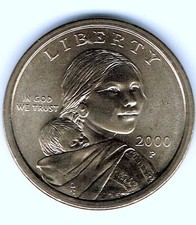 2000-P $1 Brilliant Uncirculated Business Strike Sacagawea Dollar Coin!