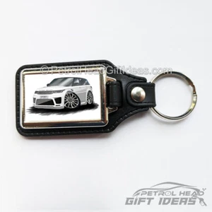 Aftermarket Cartoon Car Range Rover Sport Slv Tur Faux Leather Keyring - Foto 1 di 12