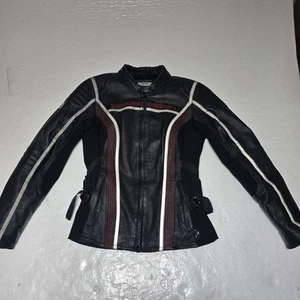 Chaqueta de cuero impermeable mediana Harley Davidson Velocity RCS para mujer - Imagen 1 de 19