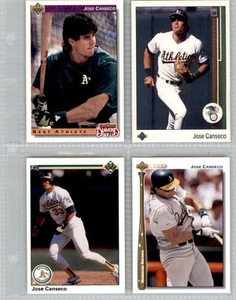 UPPER DECK 1989 1990 1991 (4) CARD SET JOSE CANSECO BX2=1105 - Bild 1 von 2