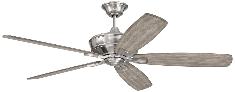 60" Craftmade Santori Brushed Nickel Indoor Ceiling Fan with Remote - Image 1 of 1