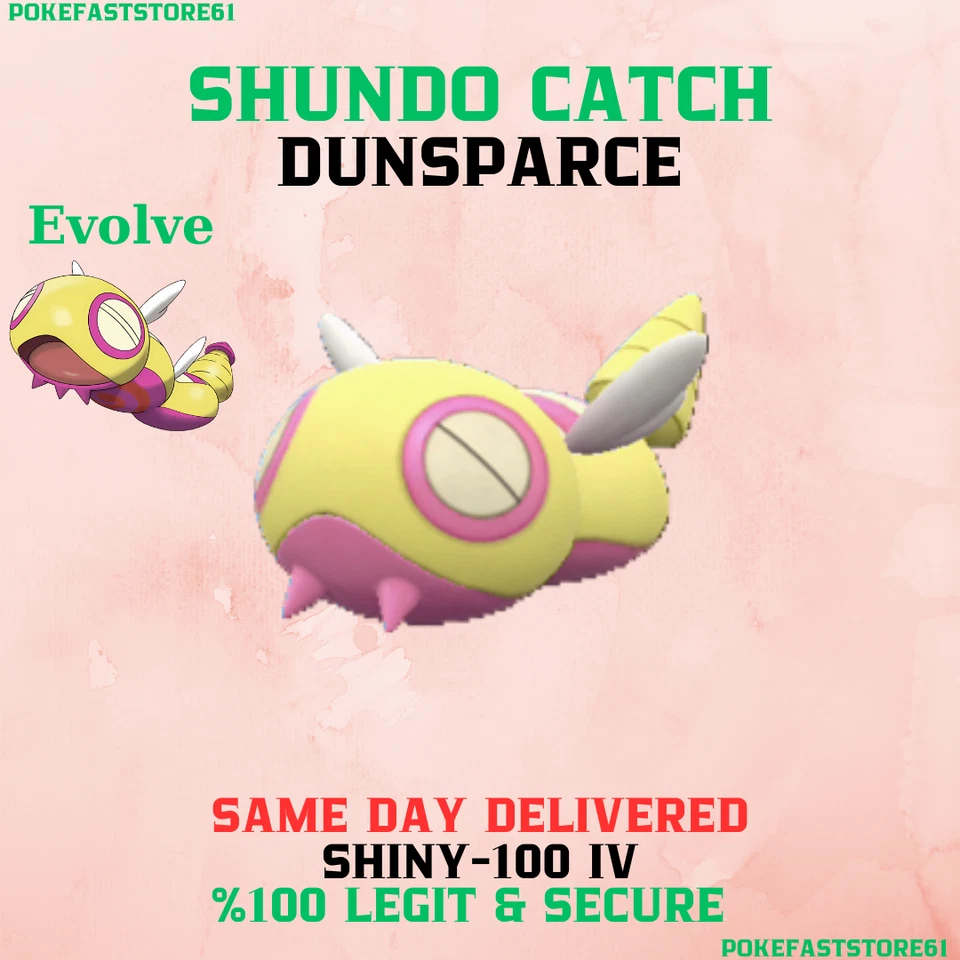 Dunsparce Pokemon Go Shundo Catch✨ Shiny - 100 iv✨Same Day Delivered✨Dudunsparce - Image 1 of 1