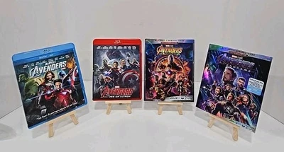 Avengers 1-4 Blu-ray Collection Avengers / Ultron / Infinity War / Endgame VGC - Image 1 of 4