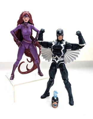 Boneco completo 2018 Marvel Legends Black Bolt & Medusa 6" Okoye BAF Walgreens - Imagem 1 de 4