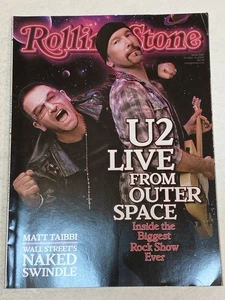 Rolling Stone Magazine Oct 15 2009 U2 Live From Outer Space  Matt Tibbi Swindle - Picture 1 of 1