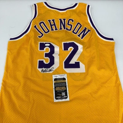 Magic Johnson Signed Pro Cut 1992-93 Los Angeles Lakers Jersey With JSA COA - Image 1 of 4
