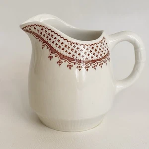 Franciscan English Ironstone Orleans Creamer England 3.5” Brown White Vintage - Picture 1 of 8