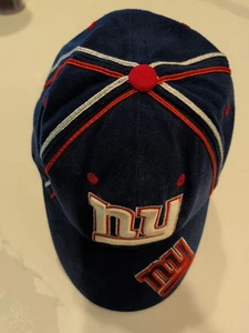 VINTAGE Reebok New York Giants Cap Hat Mens One Fit Blue Red NFL Football Logo - Picture 1 of 8