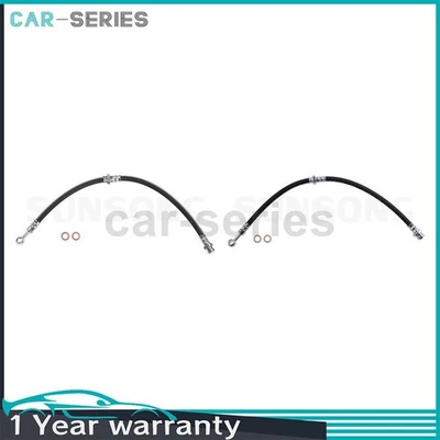 一对 Sunsong 前刹车线软管 适合 2001 2002 2003 2004 现代圣达菲 — 第 1/4 张图片