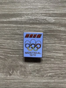 BBC TV 1976 MONTREAL OLYMPICS GAMES MEDIA GREAT BRITAIN BBC PIN BADGE RARE - Picture 1 of 8