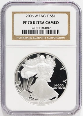 2006 W Proof Silver American Eagle NGC PF-70 UCAM - Image 1 of 4
