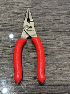 Snap-on Tools USA NEU ROT 5" Soft Grip Mini lange Nase Slip Joint Zange LN44BCF - Bild 1 von 1