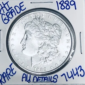 1889 MORGAN SILBER-DOLLAR AUTHENTISCHE HOHE QUALITÄT US-PRÄGEANSTALT MÜNZE KOSTENLOSER VERSAND 7443 - Bild 1 von 3