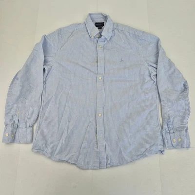 Camisa CHARLES TYRWHITT Grande Azul Para Hombre Algodón Slim Fit Abotonado Rayas - Imagen 1 de 4