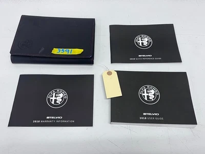 2018 ALFA ROMEO STELVIO OWNER'S MANUAL GUIDE BOOKS WITH CASE SET, OEM LOT3591 - Image 1 of 4