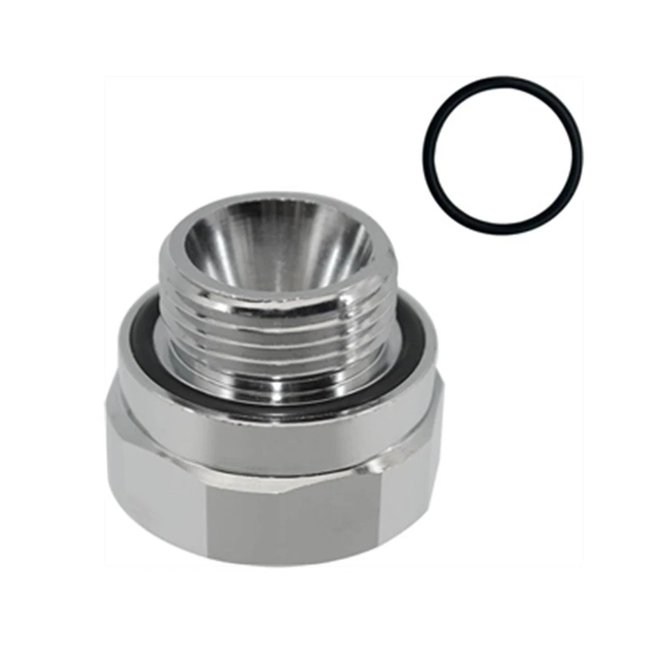 High Quality 27mm-2.0 Thread Size Oil Drain Valve Adapter With O-ring - Image 1 of 4