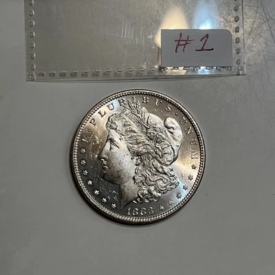 1883 Morgan Dollar Prooflike Or Better Ungraded Uncirculated, (#1) - Image 1 of 4