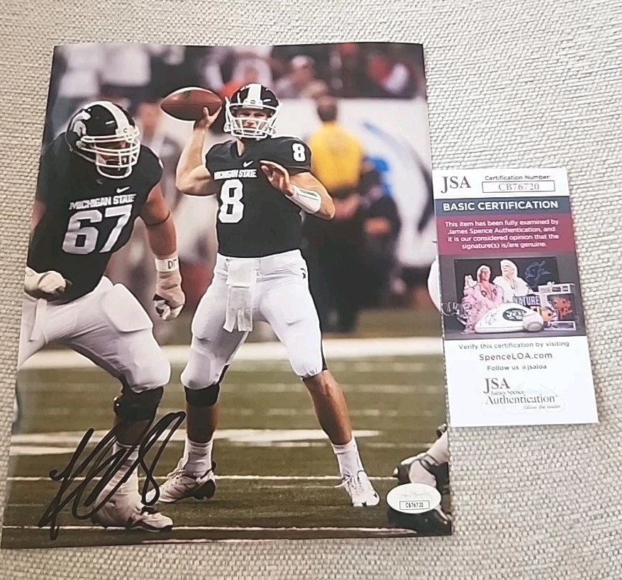 KIRK COUSINS SIGNED 8X10 PHOTO MICHIGAN STATE SPARTANS JSA AUTHENTICATED#CB76720 - Image 1 of 3