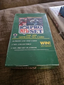 1990 Pro Set Series 1 NFL Football Trading Cards Factory Sealed Wax Box 36 Packs - Picture 1 of 7