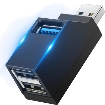 USB Hub, 3 Port USB 3.0, Mini USB-Splitter, Datenadapter für Laptop, MacBook, PC - Bild 1 von 4