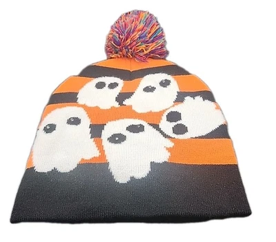 Sombrero tejido Halloween fantasma iluminado Foto 1 de 2