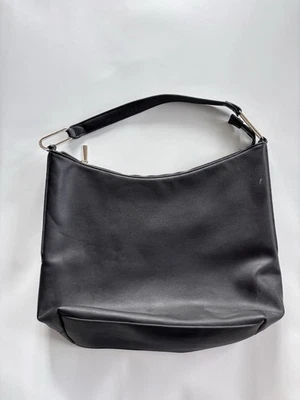 Bolso de hombro grande negro con cremallera Linea para mujer Foto 1 de 4