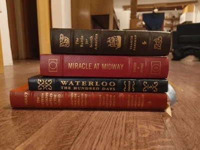 Lot of 4 Easton Press Library Of Military History The Battle For North America  Foto 1 de 4