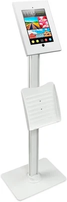 Mount-It! iPad 2 3 4 5 6 Air 1 2 Pro 9.7" Locking Anti-Theft Floor Stand Kiosk - Image 1 of 4