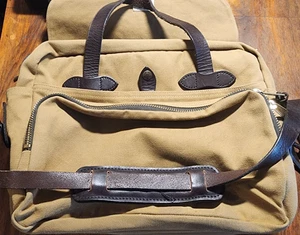 Filson Laptop Bag / riefcase - Tan 258 Bridle Leather Great Cond FastShip Brown - Picture 1 of 14