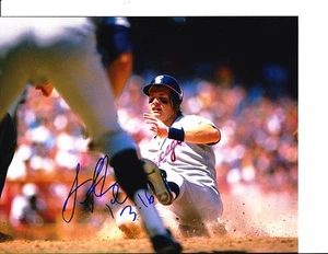 CHICAGO WHITE SOX SCOTT FLETCHER SIGNED SLIDING 8X10 - Picture 1 of 1