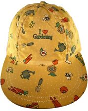 Vintage 90s “I Love Gardening” Snapback Hat Avon 1995 Bees Carrots Tomatoes