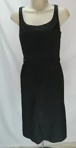 Vestido para mujer Tahari línea A talla 4 negro sin mangas cuello redondo Arthur S. Levine - Imagen 1 de 8