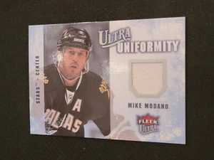 2008-09 FLEER ULTRA MIKE MODANO UA-MM ULTRA UNIFORMITY GAME USED JERSEY - Picture 1 of 2
