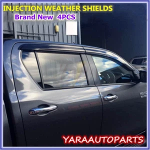 Weather Shields Weathershields Suitable for Hilux SR5 2015-2024 Daul Cab M70 M80 - Picture 1 of 11