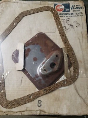 Filtro de transmisión NOS AC TF-205 PARA Buick/Chevy/Olds con 200 Hydro 79-87  Foto 1 de 4