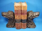 Bookends Hunting Dog Pointer Setter Head Doorstop Pair Bronzed Finish Canine