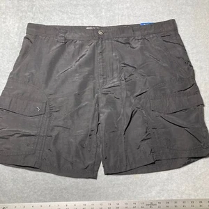 NEW Reel Legends Sand Bar Mens Size 44 Cargo Shorts Black Nylon Hiking Fishing - Picture 1 of 15