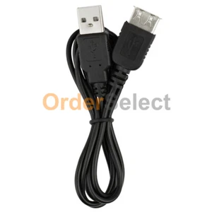 USB Extension Cable Cord M-F for LG Nexus 5/Nexus 5X/Q7+/Stylo 4 5/Stylo 4 Plus - Picture 1 of 4