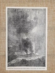 Napoli nel 1909 La terrificante eruzione del vulvano Vesuvio Campania - Imagen 1 de 1