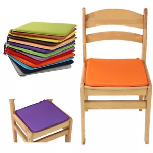 Chair Seat Pad Cushion Tie on Plain Dining Garden Kitchen Patio Cushion HOT - Picture 1 of 19