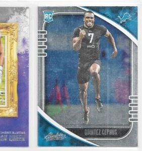 Quintez Cephus Detroit Lions 2020 Absolute Football Rookie #187 - Picture 1 of 1