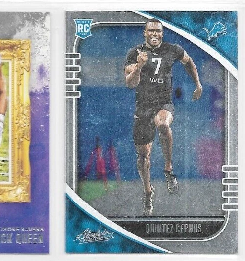Quintez Cephus Detroit Lions 2020 Absolute Football Rookie #187 - Image 1 of 1